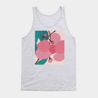 Musk Pink Gum Flowers by Australian Artist Leah Gay Tank Top